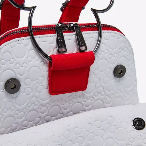 Loungefly Disney Mickey Mouse Mini Backpack with Figural Handle - Picture 10 of 10